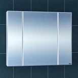 Изображение товара зеркальный шкаф 87x73,5 см белый глянец санта стандарт 113017
