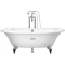 Чугунная ванна 170x85 см с противоскользящим покрытием Roca Newcast White 233650007 - 12