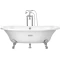 Чугунная ванна 170x85 см с противоскользящим покрытием Roca Newcast White 233650007 - 7