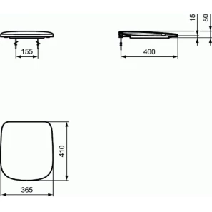 Изображение товара сиденье для унитаза с микролифтом ideal standard esedra t318301
