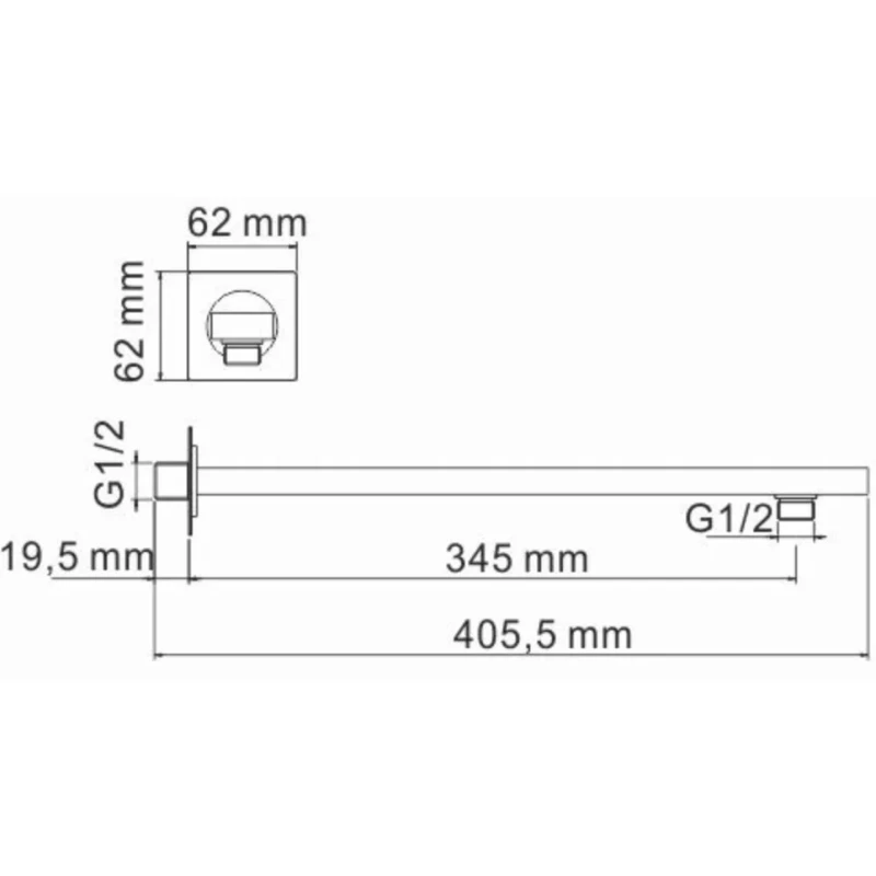 Душевой комплект 248 мм WasserKRAFT Ems A7651.183.208