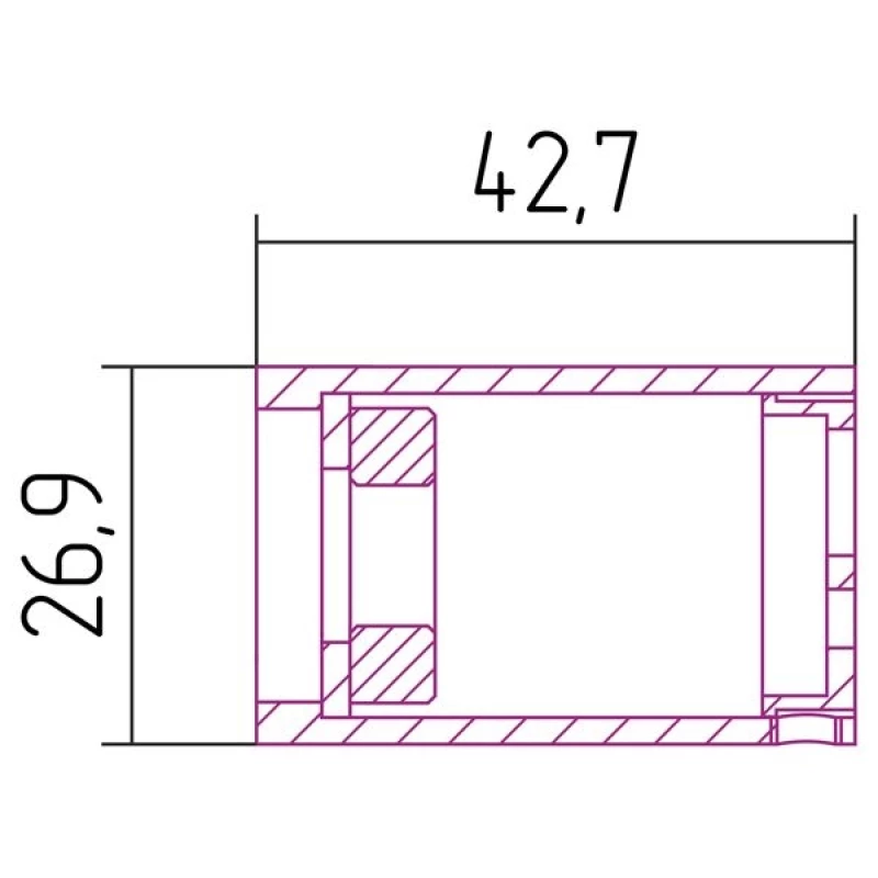 Модуль скрытого подключения для МЭМ флок пурпурный Сунержа 58-1522-0000