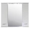 Зеркальный шкаф 87x80 см белый ясень ASB-Mebel Альфа - 1