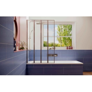 Изображение товара шторка для ванны 119 см ambassador bath screens 16041112 прозрачное