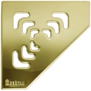 Изображение товара душевой трап 194x194/50 мм золотой pestan confluo standard angle gold vertical 13000131