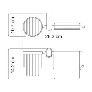 Изображение товара держатель туалетной бумаги и освежителя воздуха wasserkraft berkel к-6859