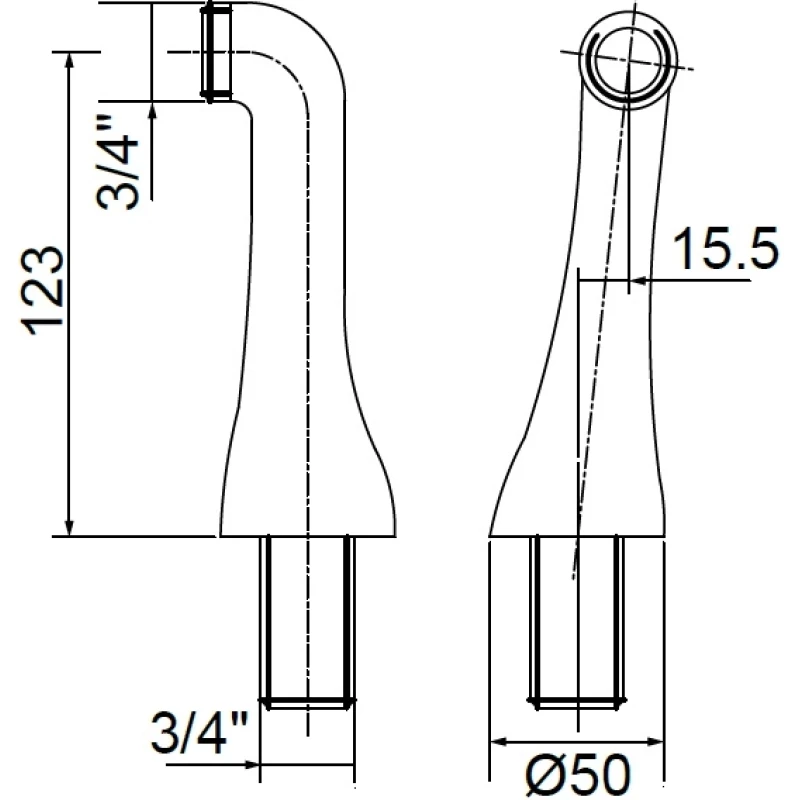 Крепеж для вертикального монтажа смесителя (пара) Migliore Ricambi ML.RIC-20.279.DO