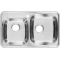 Кухонная мойка полированная сталь Ukinox Комфорт COP780.480 20GT8K 3R - 1