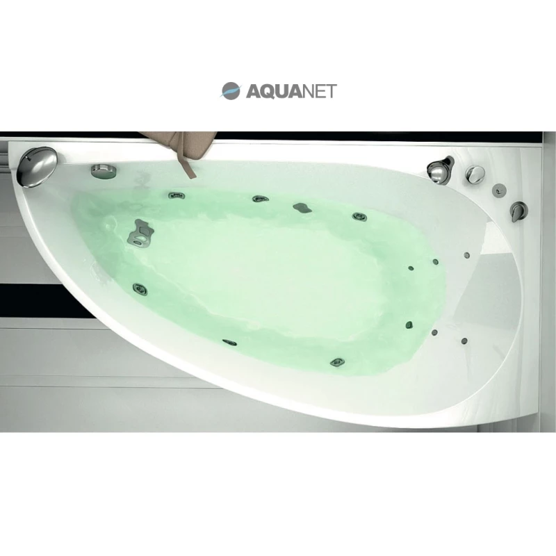 Акриловая ванна 168,5x89,5 см правая Aquanet Augusta 00205467