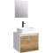 Комплект мебели белый глянец/дуб балтийский 61 см Aqwella 5 Stars Mobi MOB0106W + MOB0706DB + 4640021064269 + SM0206 - 1