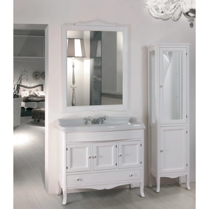 Зеркало 83x110 см белый матовый Tiffany World Veronica VerSP83bipuro