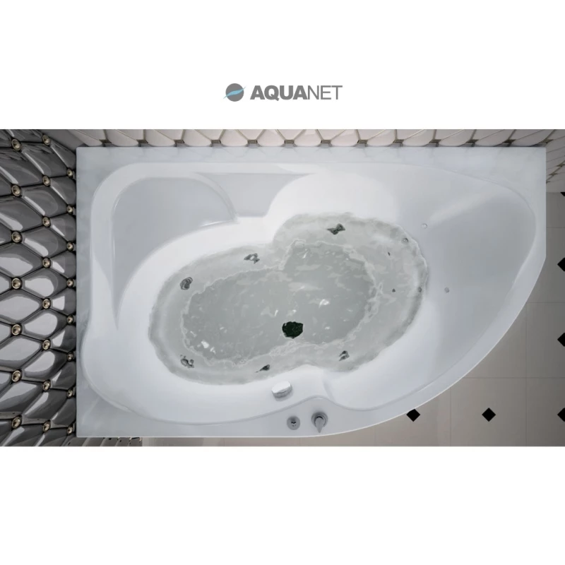 Акриловая ванна 169,5,x105 см левая Aquanet Allento 00205221
