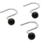 Набор из 12 крючков для шторки Carnation Home Fashions Ball Type Hook Black SLM-BAL/16 - 1