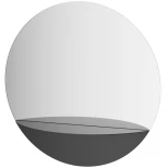 Изображение товара зеркало 70x70 см черный evoform shadow by 0562