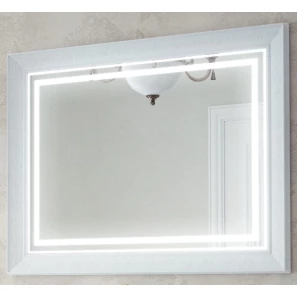 Изображение товара зеркало 105x80 см белый глянец corozo классика sd-00000862