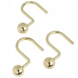 Изображение товара набор из 12 крючков для шторки carnation home fashions ball type hook brass slm-bal/64