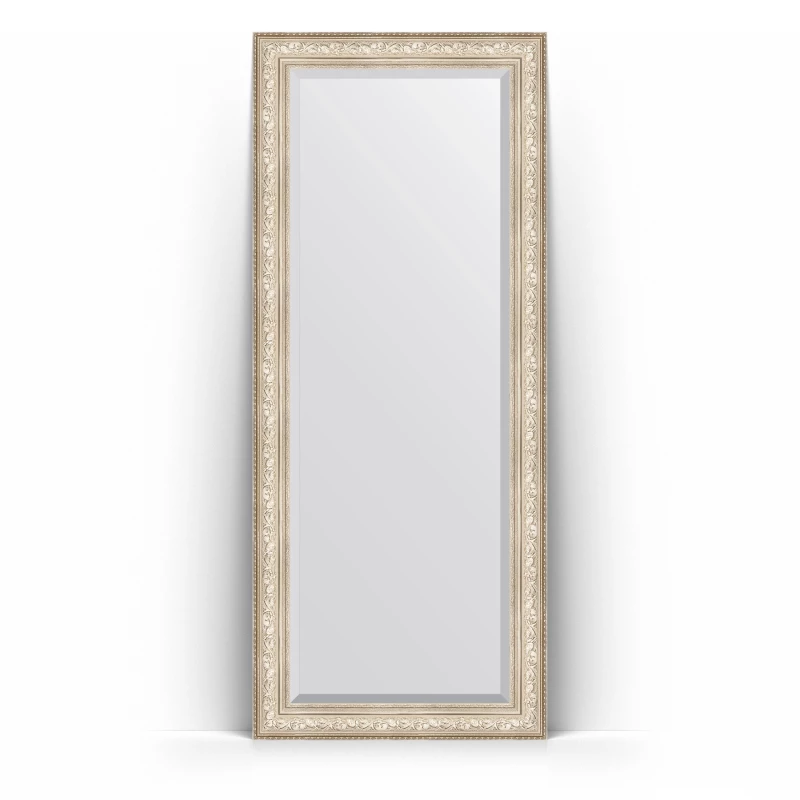 Зеркало напольное 85x205 см виньетка серебро Evoform Exclusive Floor BY 6136 