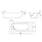 Стальная ванна 180x80 см с отверстиями для ручек BLB Atlantica B80A handles - 3