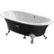 Чугунная ванна 170x85 см с противоскользящим покрытием Roca Newcast Black 233650002 - 1