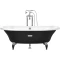 Чугунная ванна 170x85 см с противоскользящим покрытием Roca Newcast Black 233650002 - 3