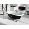 Чугунная ванна 170x85 см с противоскользящим покрытием Roca Newcast Black 233650002 - 7