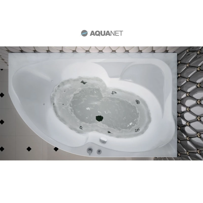 Акриловая ванна 169,5x105 см правая Aquanet Allento 00205224