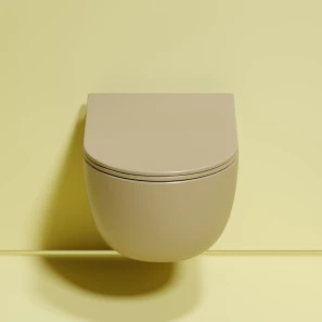 Изображение товара подвесной безободковый унитаз с сиденьем микролифт ceramica nova modena cn6063mc