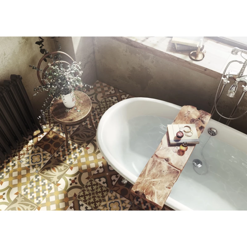 Чугунная ванна 170x85 см с противоскользящим покрытием Roca Newcast Copper 233650008