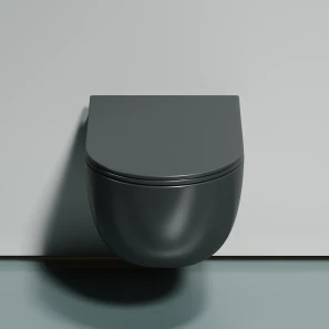 Изображение товара подвесной безободковый унитаз с сиденьем микролифт ceramica nova modena cn6063mdh