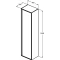 Подвесная колонна с реверсивной дверцей белый глянец/белый матовый Ideal Standard Connect Air E0832B2 - 2