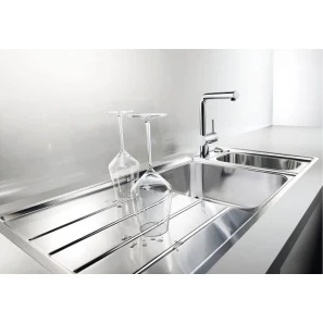 Изображение товара кухонная мойка чаша справа blanco axis ii 6s-if зеркальная полированная сталь 516529