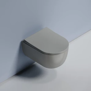 Изображение товара подвесной безободковый унитаз с сиденьем микролифт ceramica nova modena cn6063mh