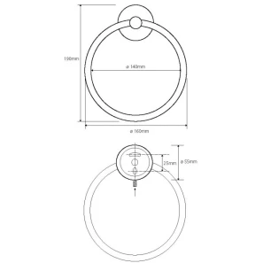 Изображение товара кольцо для полотенец bemeta omega 104104062