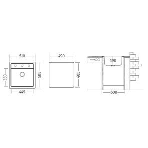 Изображение товара кухонная мойка белый ukinox двина dvina - 07