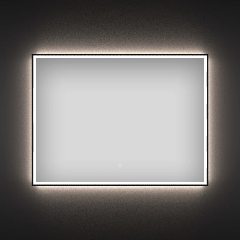 Зеркало 120x70 см черный матовый Wellsee 7 Rays’ Spectrum 172201370
