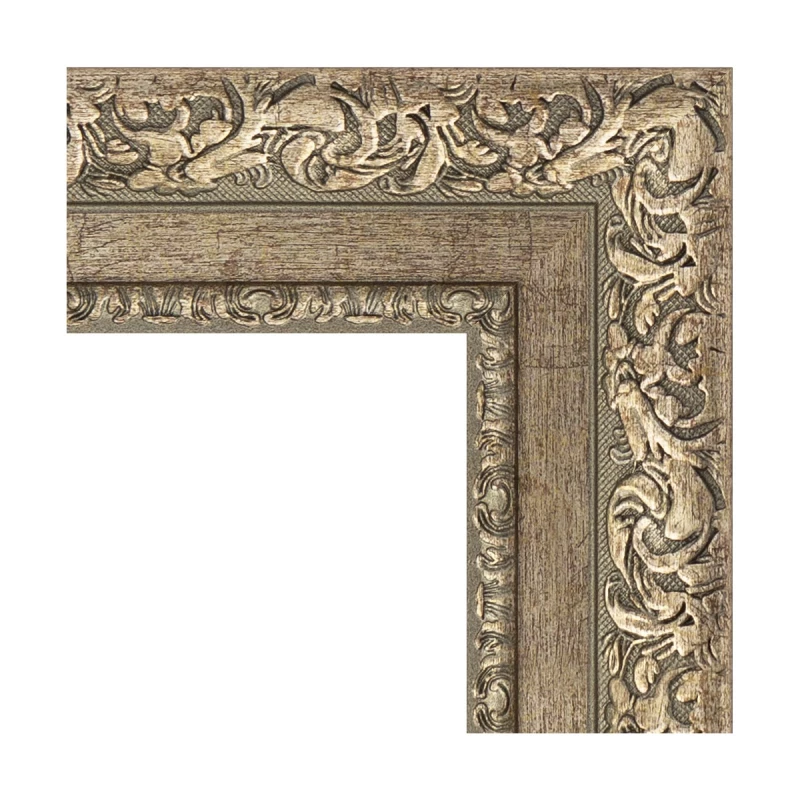 Зеркало напольное 80x200 см виньетка античное серебро Evoform Exclusive Floor BY 6113 