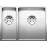 Изображение товара кухонная мойка blanco claron 340/180-u infino зеркальная полированная сталь 521610