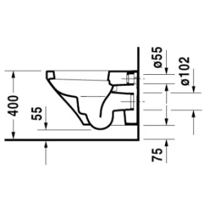 Изображение товара подвесной унитаз с сиденьем микролифт duravit durastyle 45520900a1
