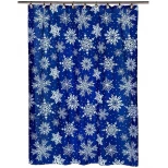 Изображение товара штора для ванной комнаты carnation home fashions snow flake fsc-sno