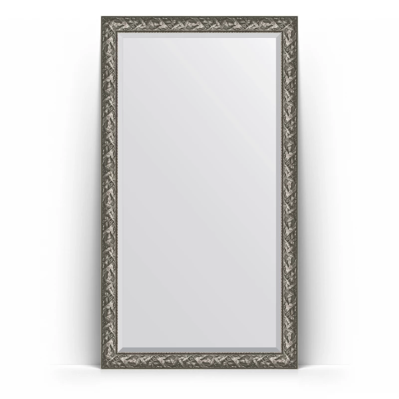 Зеркало напольное 114x203 см византия серебро Evoform Exclusive Floor BY 6165
