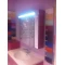 Зеркальный шкаф 120x75 см бордо глянец Verona Susan SU610G81 - 6