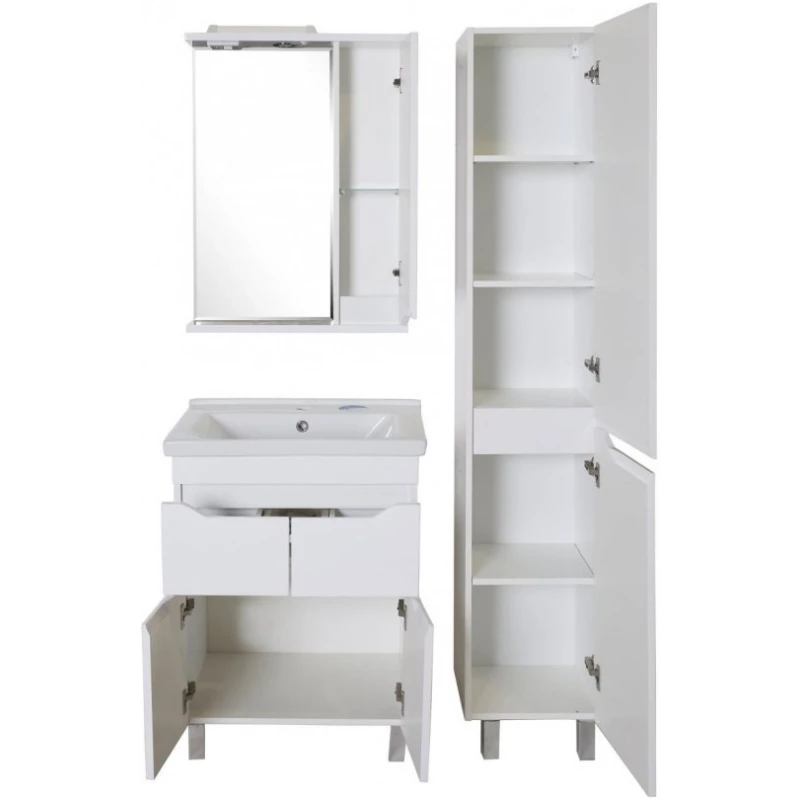 Комплект мебели белый 60,5 см ASB-Mebel Бари                 
