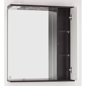 Изображение товара зеркальный шкаф 70x83 см венге/белый глянец style line панда стиль лс-00000090