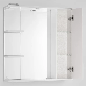 Изображение товара зеркальный шкаф 75x83 см белый глянец style line панда фьюжн лс-00000079