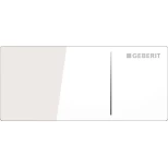 Изображение товара дистанционная клавиша смыва geberit omega70 белое стекло для двойного смыва 115.084.si.1