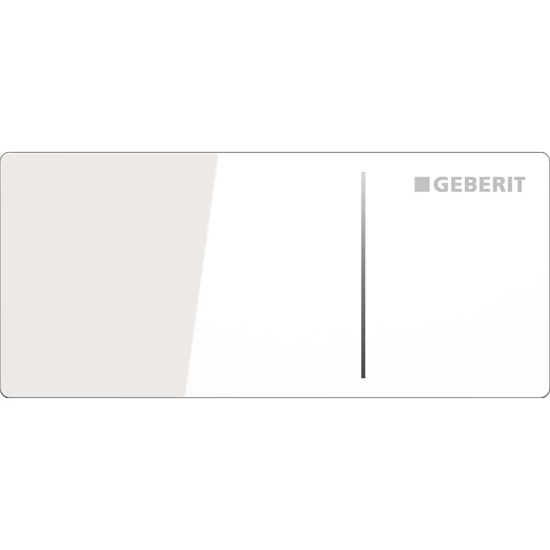 Дистанционная клавиша смыва Geberit Omega70 белое стекло для двойного смыва 115.084.SI.1