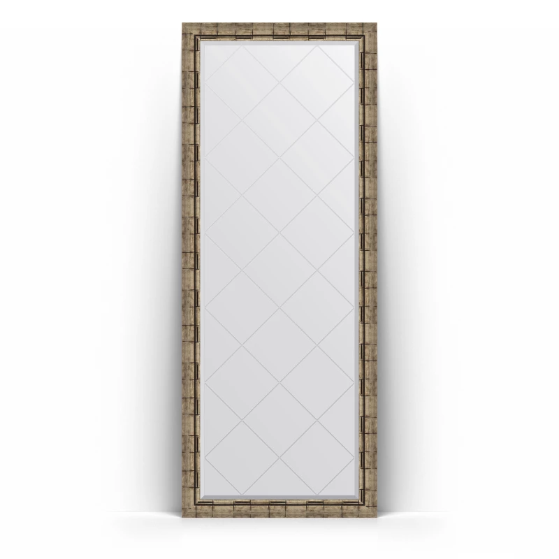 Зеркало напольное 78x198 см серебряный бамбук Evoform Exclusive-G Floor BY 6307