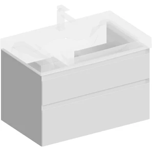 Изображение товара тумба белый матовый 77,8 см kerama marazzi cubo cub.80.2\wht.m