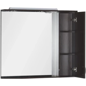 Изображение товара зеркальный шкаф 100x87 см с подсветкой венге aquanet донна 00169185
