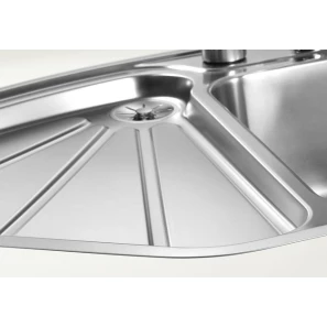 Изображение товара кухонная мойка blanco delta-if infino зеркальная полированная сталь 523667